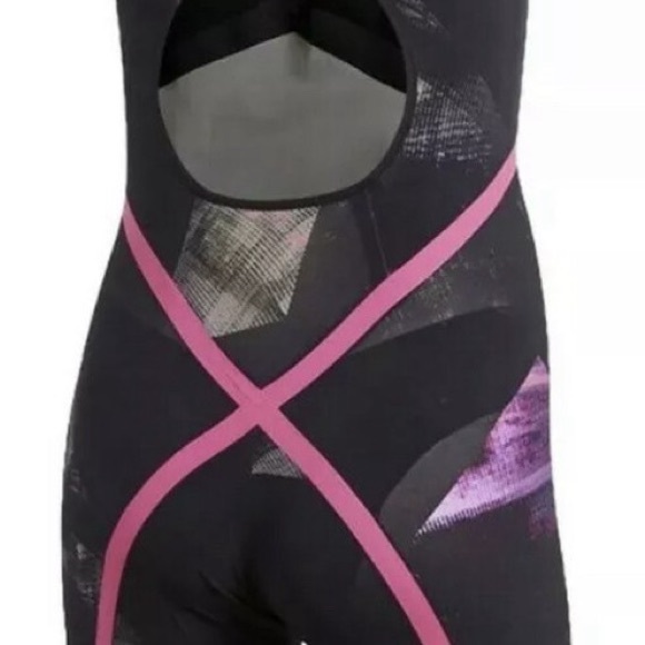 Adidas Adizero XVIII Breastroke Pro Swimwear 22” Black/Shock Pink Open Back $469 - Picture 13 of 14